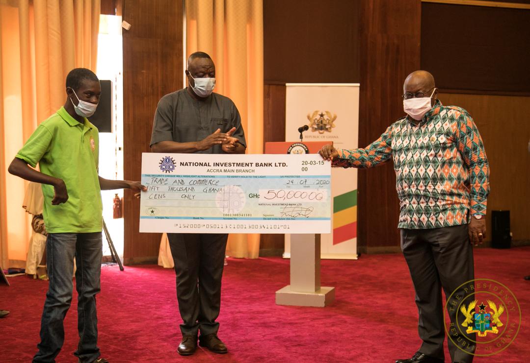 Disabled men Entrepreneurs in the country have received funding support worth GH¢2 million from Nana Akufo-Addo