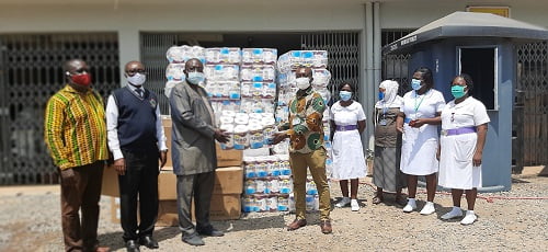 Effia-Nkwanta Hospital presented with sanitary items