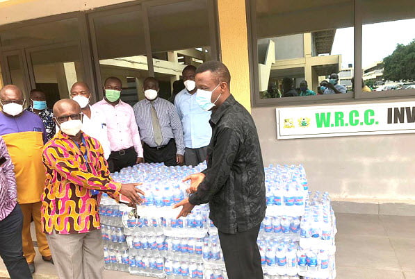 Ghana Water Company Donates Mineral Water to front-line workers