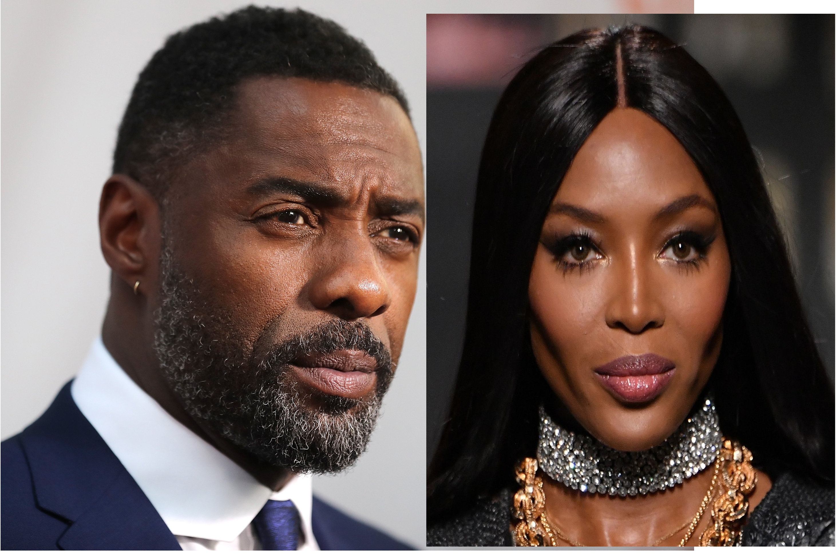 Idris Elba and Naomi Campbell