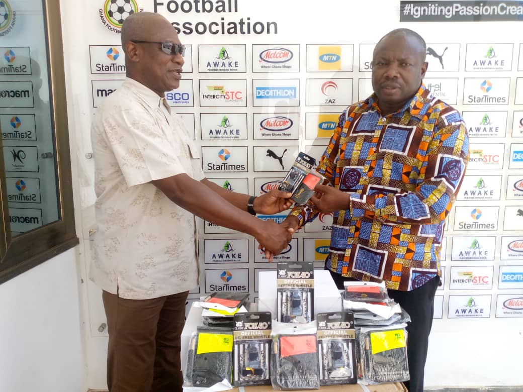 Catch Them Young Policy: GFA presents equipment to 10 Regional Football Associations