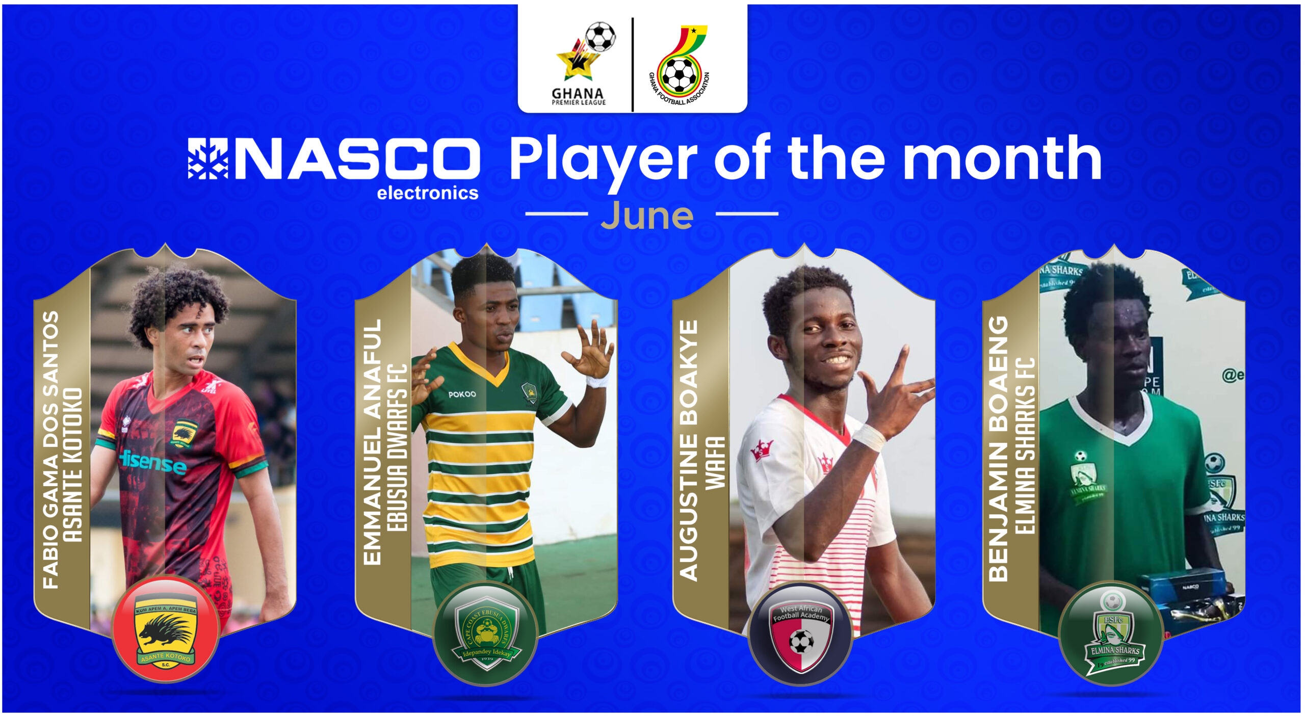 GPL: GFA shortlists WAFA star Augustine Boakye, three others for NASCO player of the month award