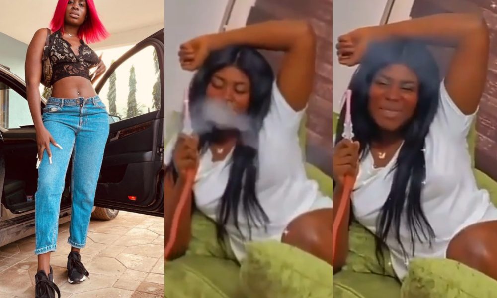 Video Of Yaa Jackson Seriously Smoking Like Bob Marley Causes Stir Online