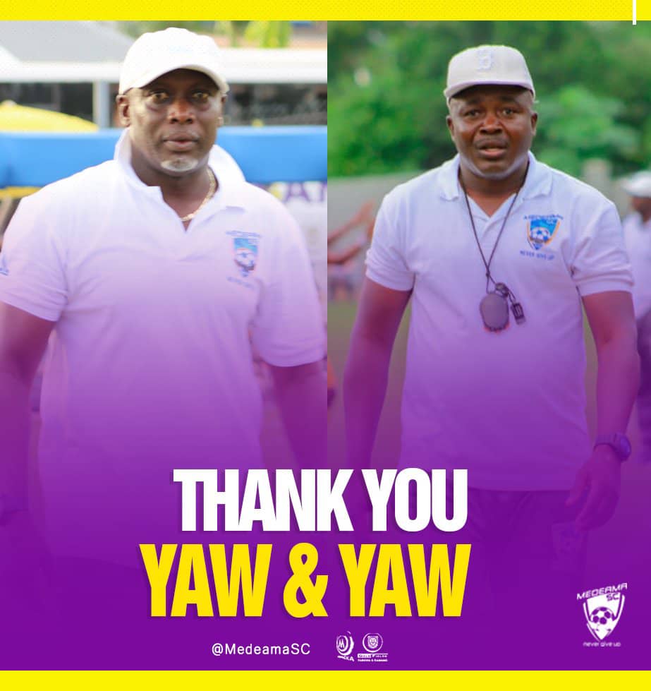 Confirmed: Medeama part ways with Yaw Preko and Yaw Acheampong