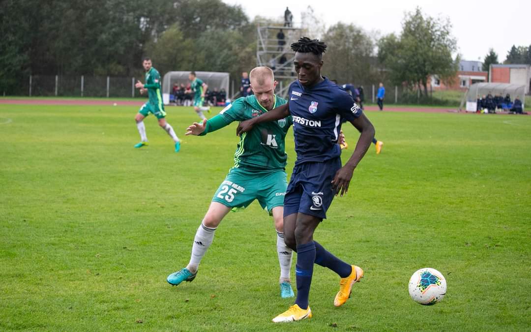 Deabeas Owusu Sekyere scores twice for Paide against FC Kuressaare
