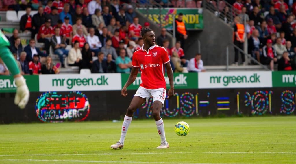 Defender Jerome Opoku makes first appearance for Vejle Boldklub