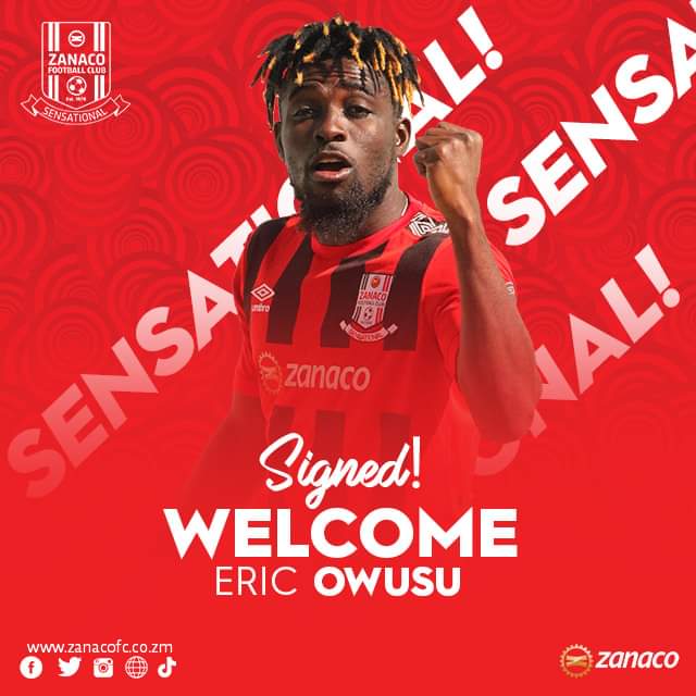 Ghanaian defender Eric Owusu completes move to Zambian side Zenaco FC