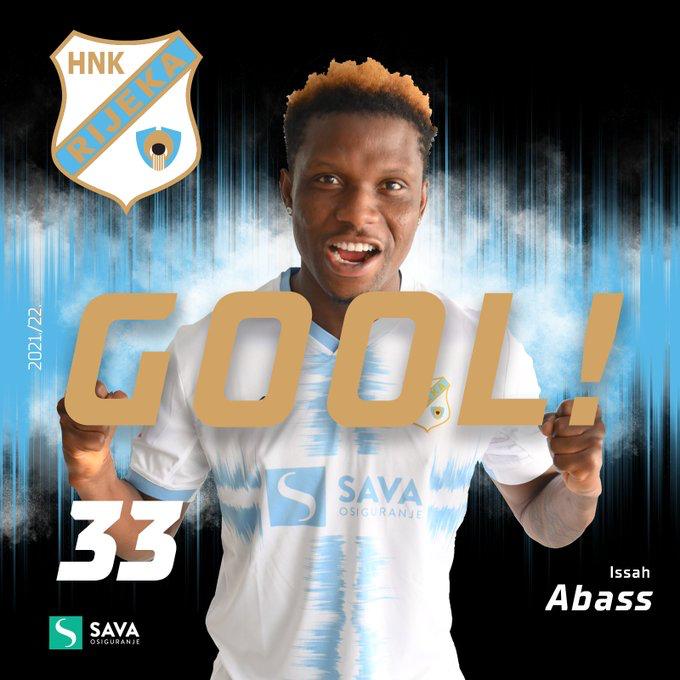 Ghanaian youngster Issah Abass nets brace for Rijeka in thrilling draw at Dinamo Zagreb
