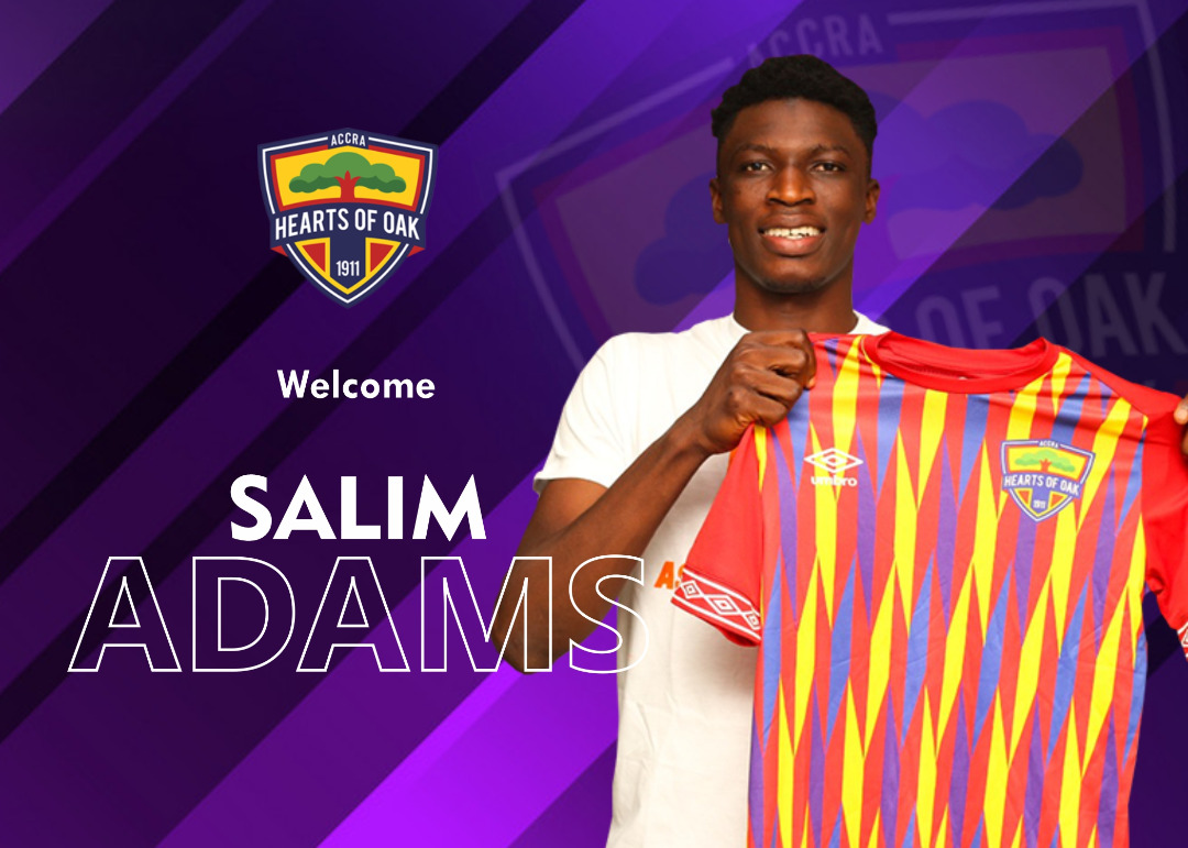 Hearts of Oak announce signing of midfielder Salim Adams