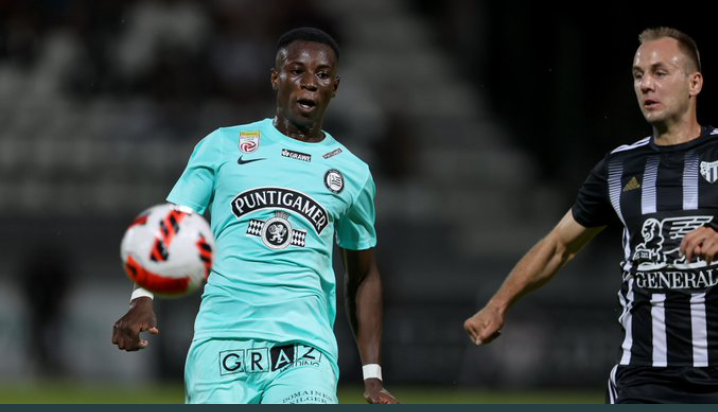 Kelvin Yeboah nets and grabs assist for Sturm Graz against Mura