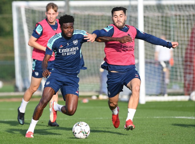 Arsenal star Thomas Partey returns to training following injury scare