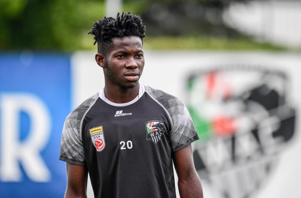 Augustine Boakye starts training at his new club Wolfsberger AC