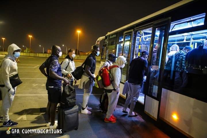 Black Stars arrive in Johannesburg ahead ahead of South Africa clash