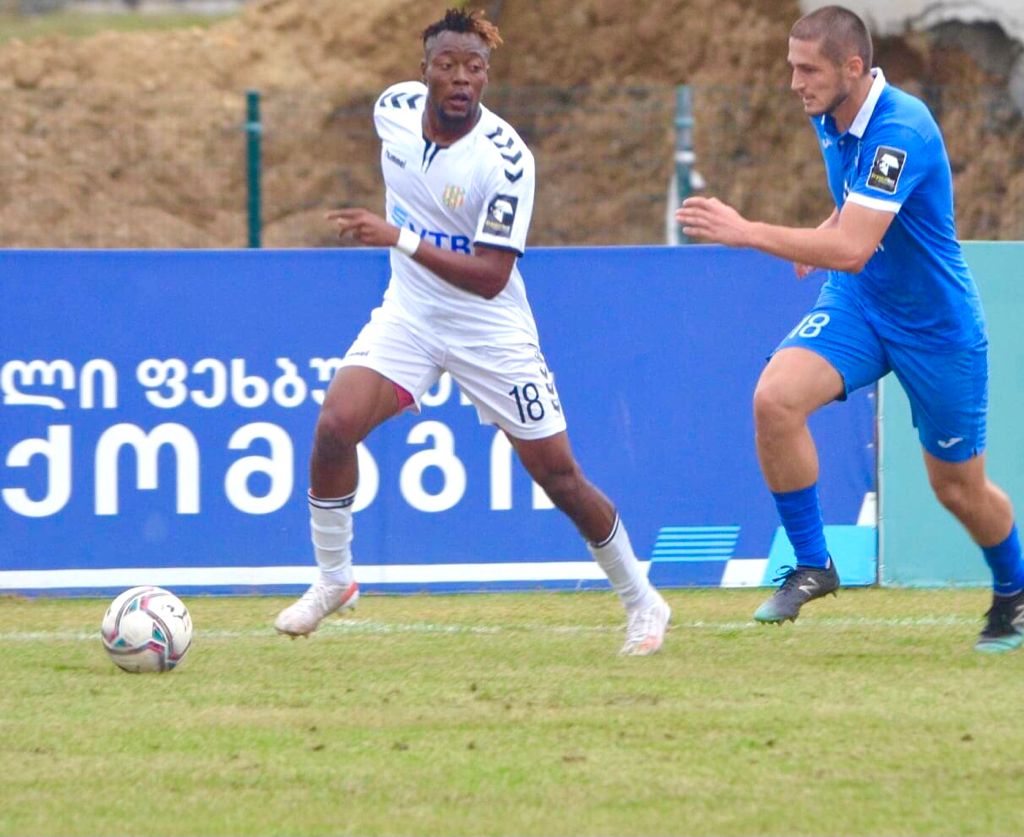 Ghanaian foward Rafiq Aminu featured in Samugurali FC win over Samtredia in the Georgian top-flight League