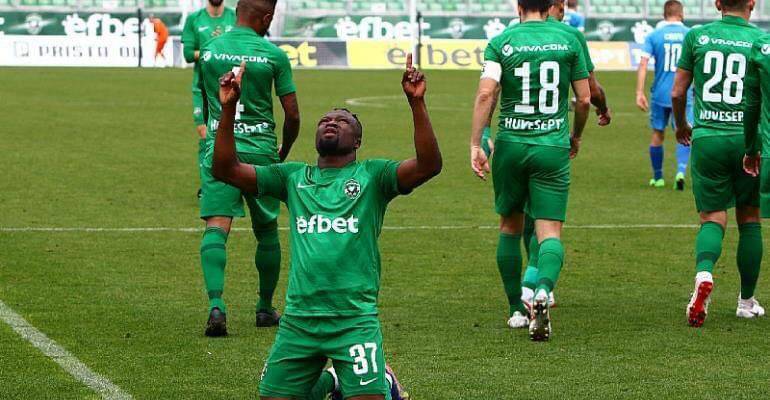Ghana’s foward Bernard Tekpetey scores and assist in Ludogorets win