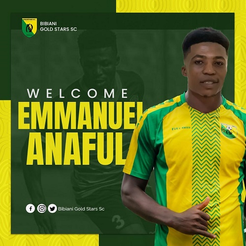 OFFICIAL : Bibiani Gold Stars complete the signing of defender Emmanuel Anaful