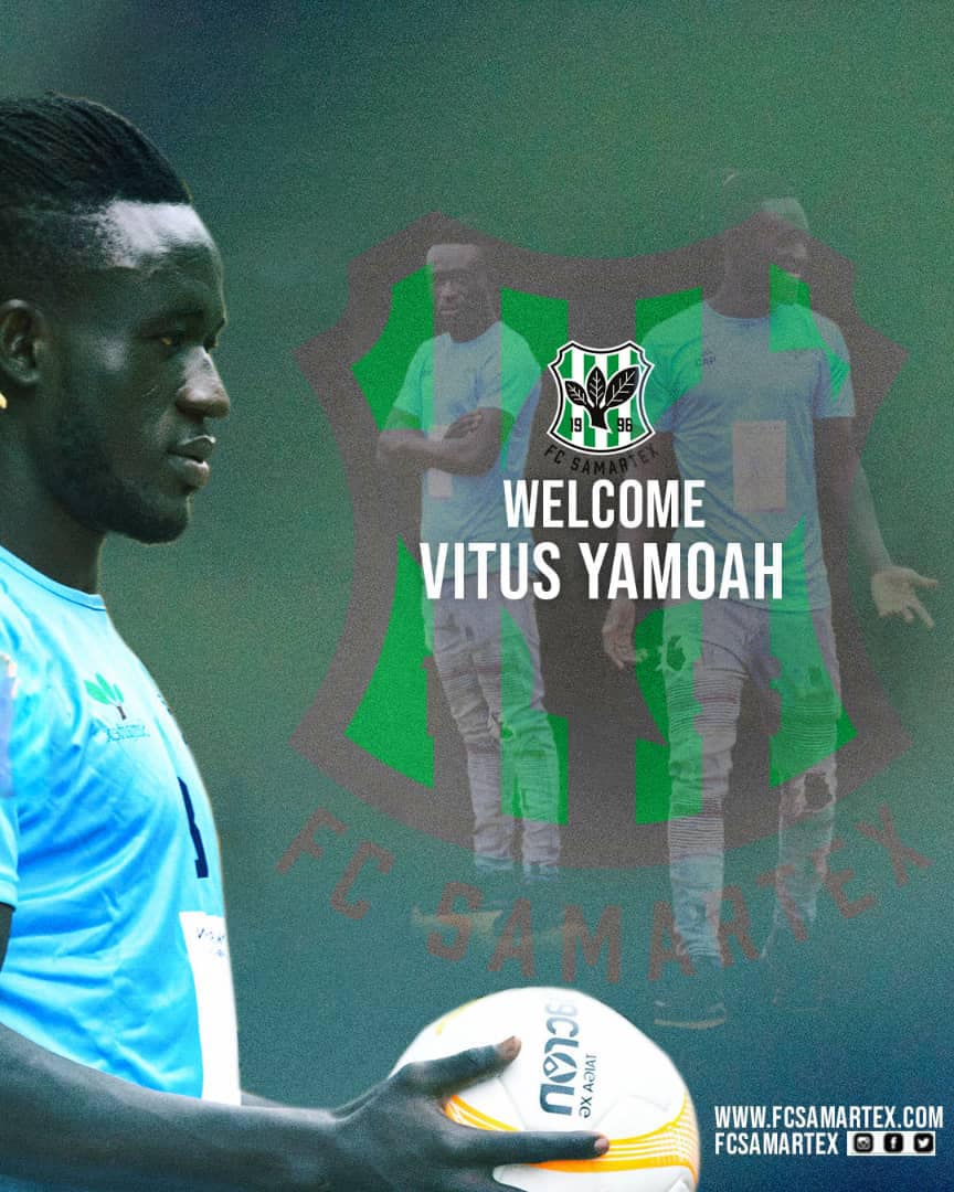 Striker Vitus Yamoah signs three-year deal with FC Samatex