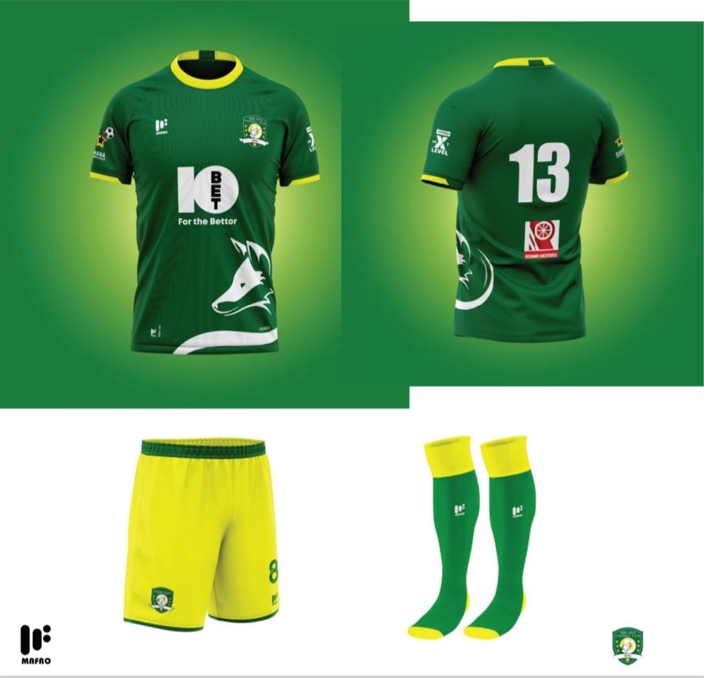 Aduana Stars unveil kit designs of new home and away jerseys for upcoming football season
