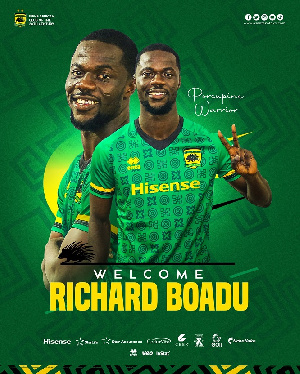 Asante Kotoko new signing Richard Boadu promises to give everything