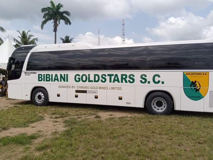 Bibiani Gold Stars unveil new bus ahead of Maiden Premier League campaign