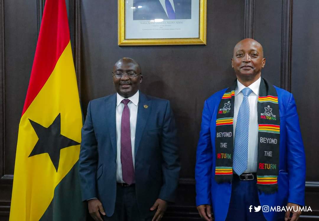 CAF President Dr Patrice Motsepe earns plaudit from Ghana’s Vice President Dr Bawumia