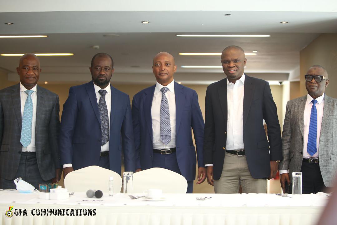 CAF President Dr. Patrice Motsepe joins football community, corporate Ghana for breakfast