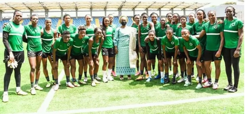First Lady of Lagos State Sanwo-Olu charges Super Falcons to beat Black Queens in Accra