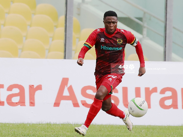 Former Kotoko skipper Emmanuel Gyamfi nets debut goal for Aduana Stars against Asekem FC in pre-season friendly