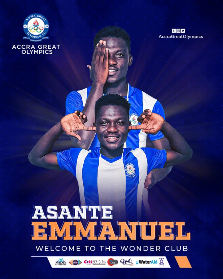 Great Olympics sign Emmanuel Asante from MSK Zilina Africa FC