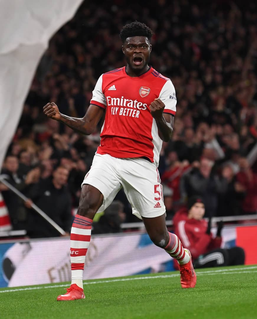'He has to be the boss in midfield' - Arsenal boss lauds Thomas Partey for scoring his first goal for the club