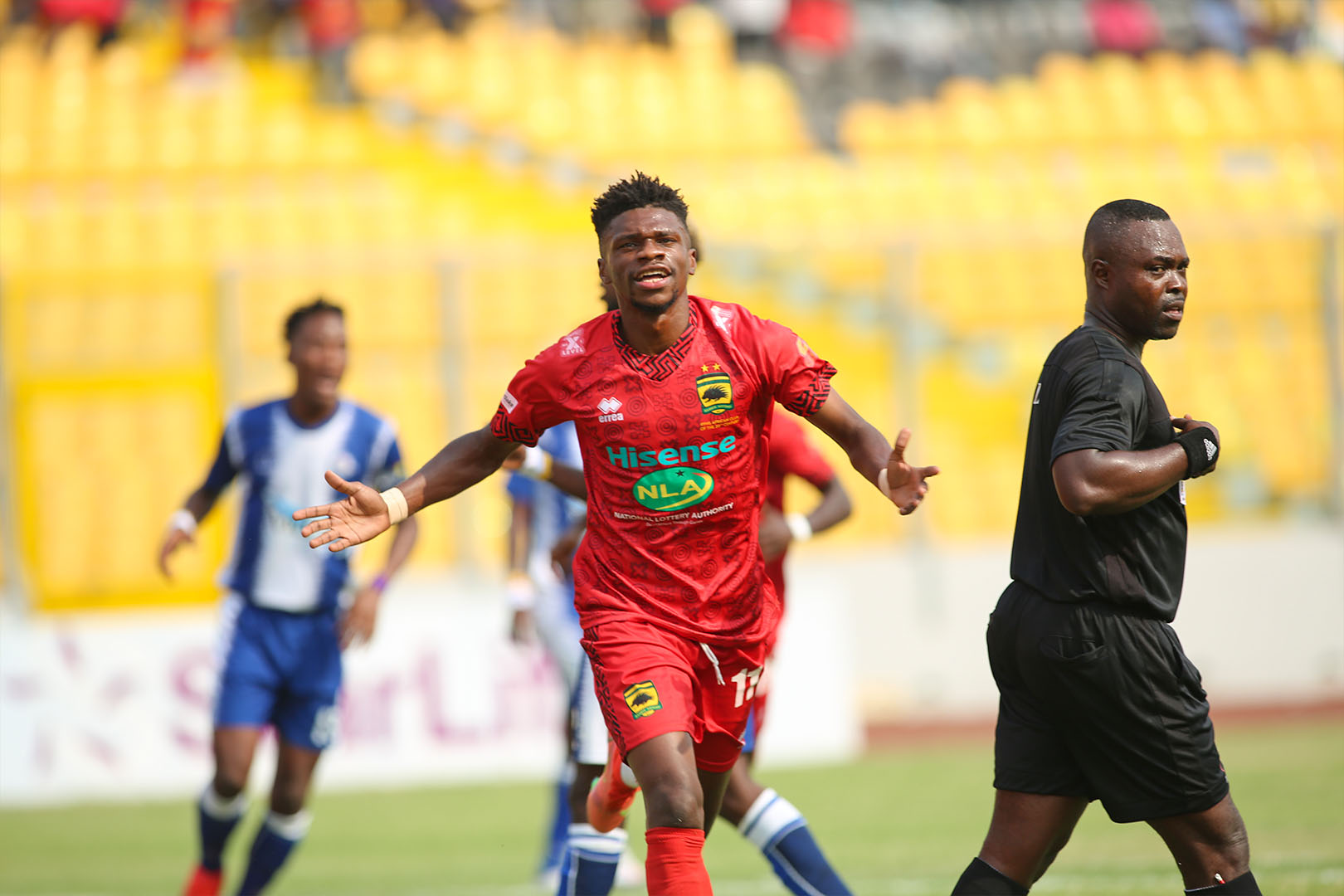 GPL Review: Mbella strikes again as leaders Asante Kotoko defeat Olympics to widen gap