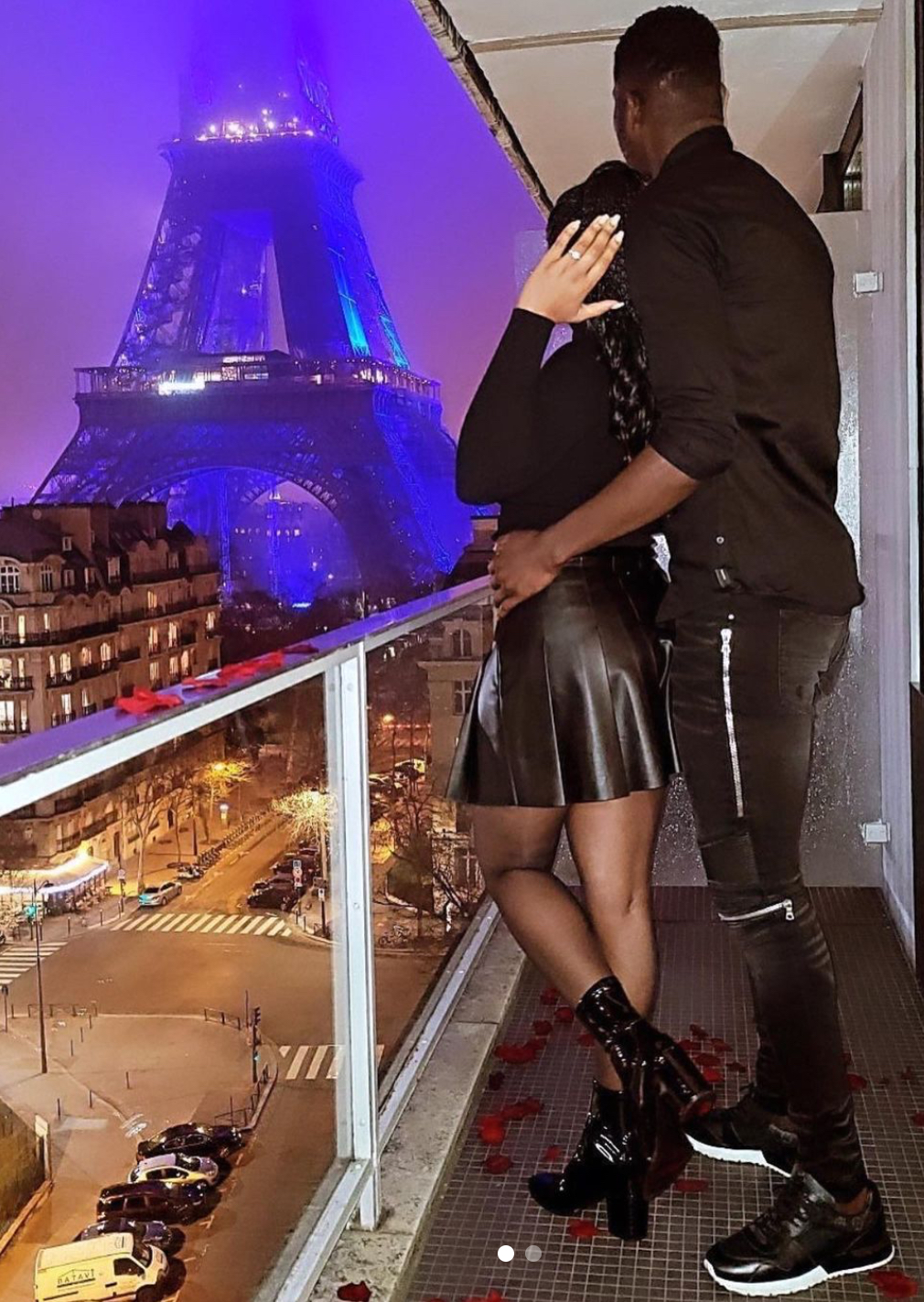Nigeria and Genk forward Paul Onuachu announces his engagement with Ghanaian lady Tracey Acheampong