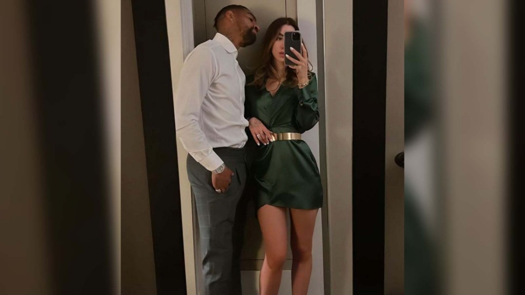 Ghana forward KP Boateng enjoys Easter with girlfriend Fradegrada at a luxurious hotel