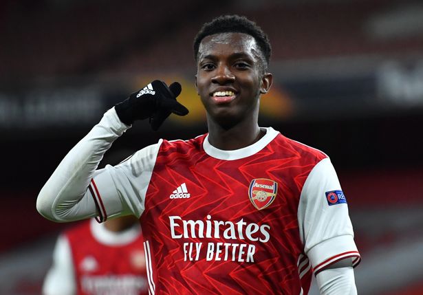 Ghana target Eddie Nketiah nominated for Arsenal Player of the Month