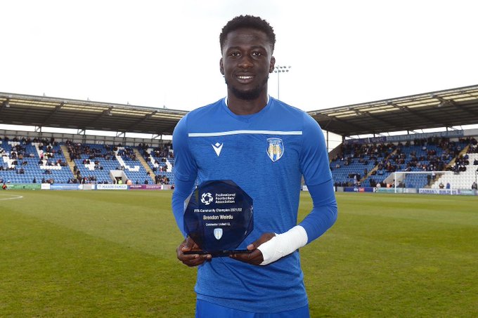 UK-based Ghanaian midfielder Brendan Wiredu wins PFA Community Award in Colchester