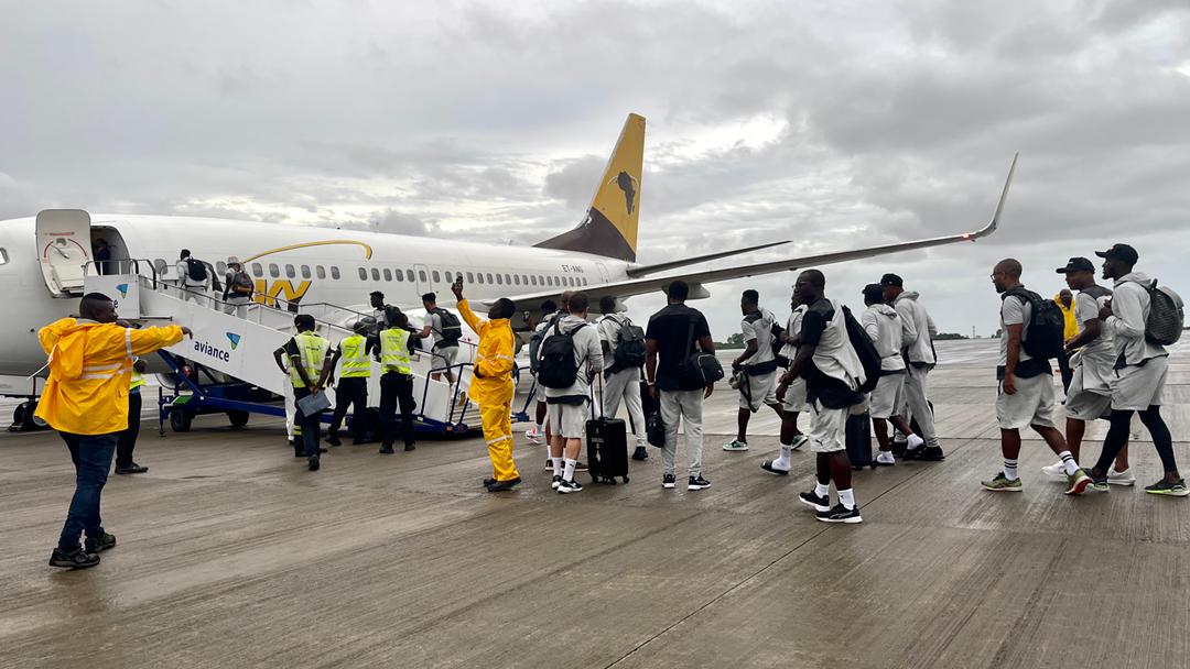PHOTOS: Black Stars depart Ghana for Angola to take on Central African Republic
