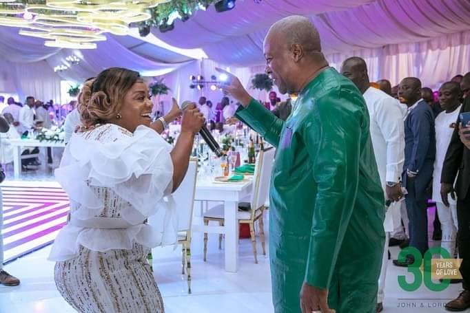  I never dreamt of performing at Mahama’s 30th wedding anniversary ceremony