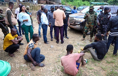 7 galamsey operators arrested on River Bonsa