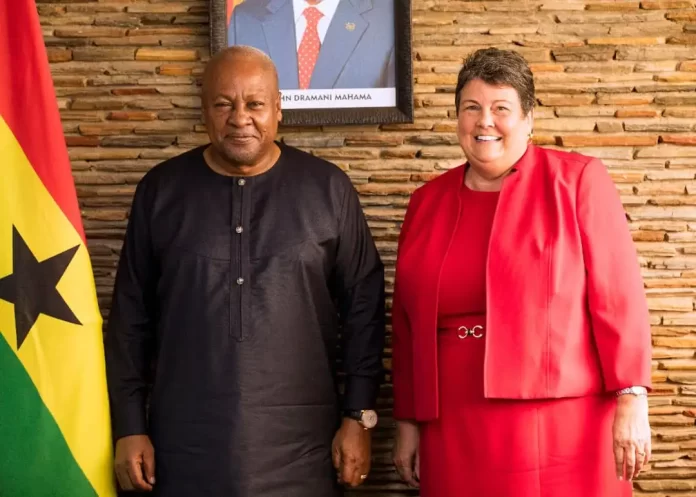 Former President John Dramani Mahama And madam Virginia E Palmer