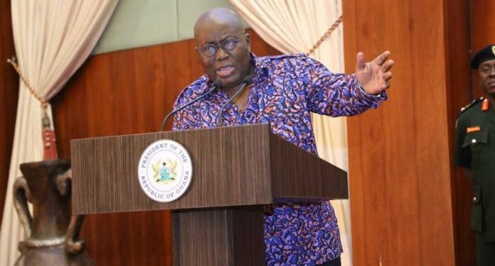 Prez Akufo-Addo urges Ghanaians to support his efforts to put end to "galamsey" and party politics.