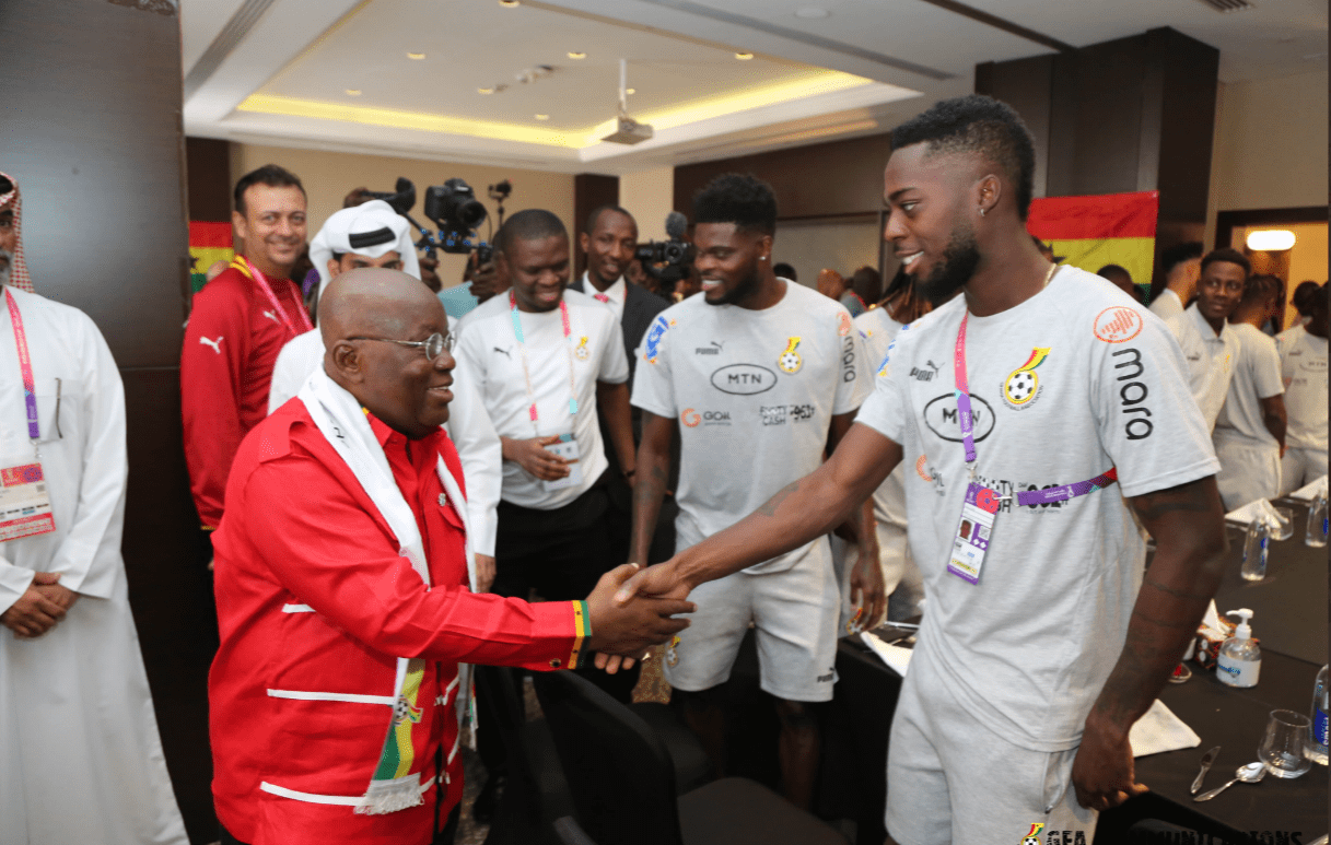 Ghana’s President arrives in Qatar ahead of Ghana-Portugal match