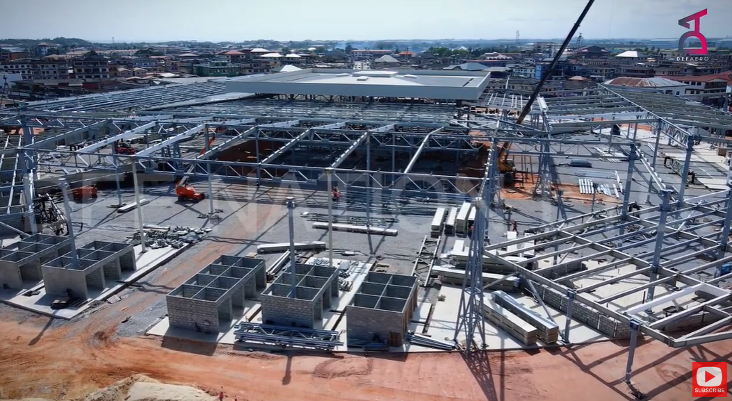 Video: Takoradi Market Circle project takes shape