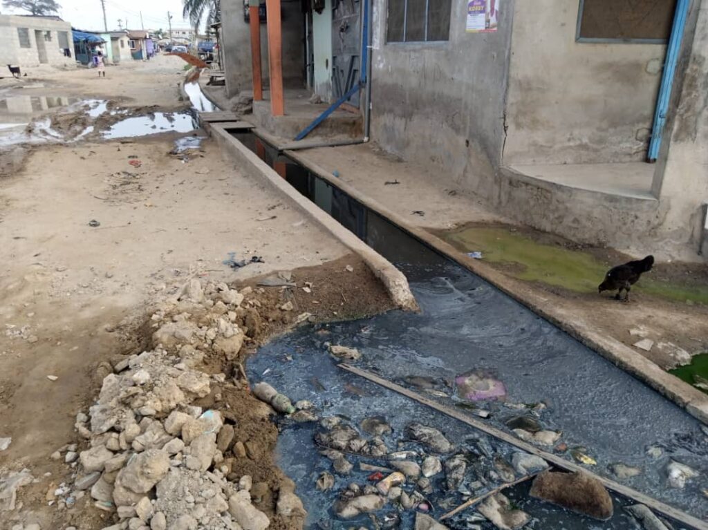 Apremdo, now "mosquito town" as choked gutters give residents hard time