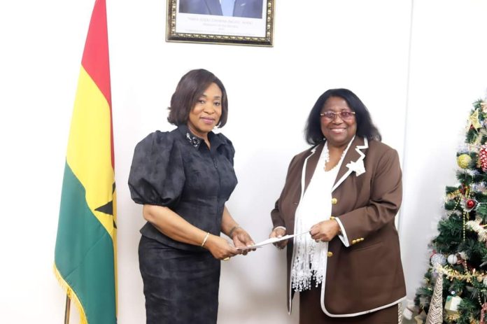 Madam Shirley Ayorkor Botchwey (left) and Madam Marjorie Grant Fuller