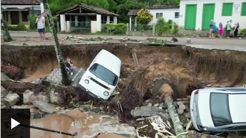 Dozens killed as deadly storms hit Brazilian coast