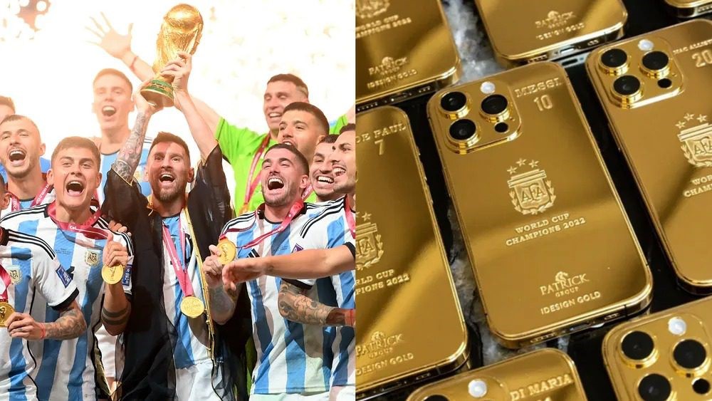 Messi gifts customized gold iPhones to Argentina teammates,staff