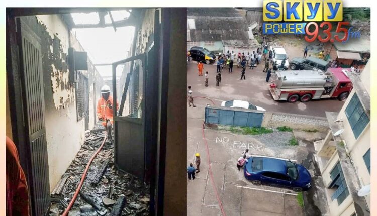 Fire outbreak causes massive damage at Ghana Navy officer’s quarters in Takoradi – Skyy Power FM
