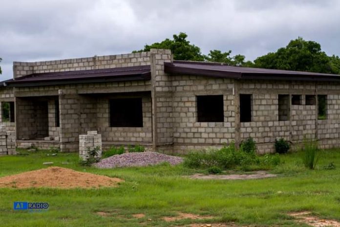 Abandoned housing project at,Pusu-Namongo,