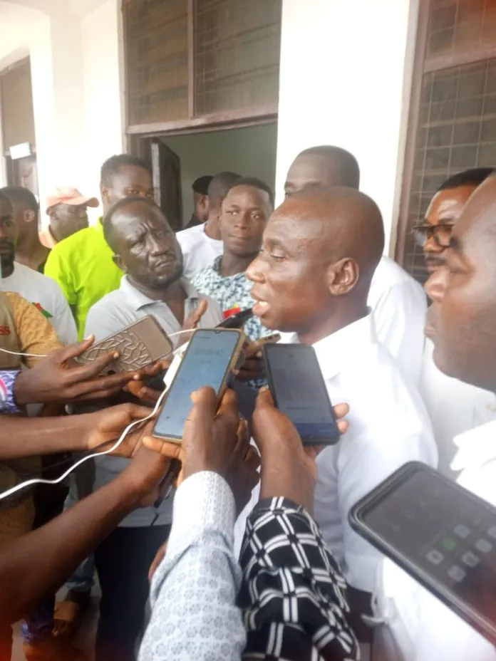 Hon Hackman Kobina Aidoo In An Interview With The Media After Confirmation