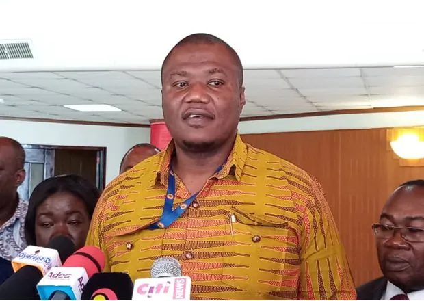 Dr Nana Ayew Afriyie Addressing The Media Jpg